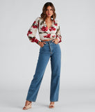 With fun and flirty details, Fall Blooms Floral Surplice Top shows off your unique style for a trendy outfit for the summer season!