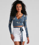 With fun and flirty details, Beauty Bloom Floral Tie Waist Top shows off your unique style for a trendy outfit for the summer season!