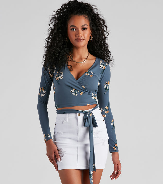 With fun and flirty details, Beauty Bloom Floral Tie Waist Top shows off your unique style for a trendy outfit for the summer season!