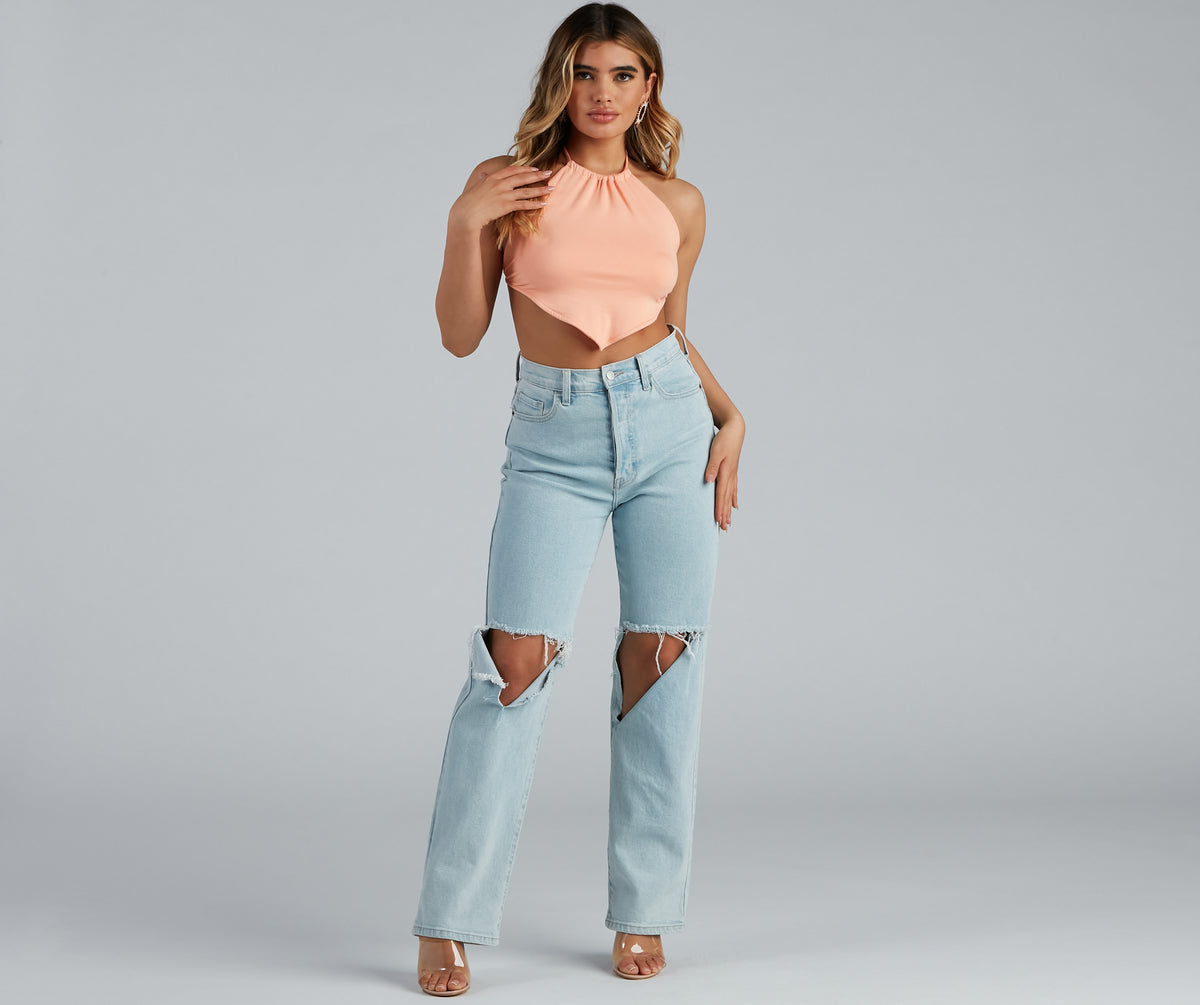 So Hawt Halter Crop Top & Windsor