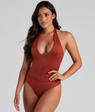 With fun and flirty details, Take The Plunge Faux Suede Bodysuit shows off your unique style for a trendy outfit for the summer season!