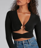 With fun and flirty details, Double Take Cutout Crop Top shows off your unique style for a trendy outfit for the summer season!