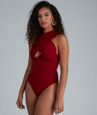 With fun and flirty details, Stop And Stun Underwire Halter Bodysuit shows off your unique style for a trendy outfit for the summer season!