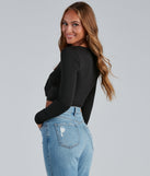 With fun and flirty details, Love You Knot Tie-Front Crop Top shows off your unique style for a trendy outfit for the summer season!