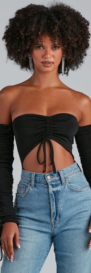 Pucker Up Venetia Ruched Bodysuit creates the perfect New Year’s Eve Outfit or new years dress with stylish details in the latest trends to ring in 2023!