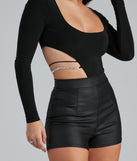 Miss Millionaire Rhinestone Cutout Bodysuit is a trendy pick to create 2023 festival outfits, festival dresses, outfits for concerts or raves, and complete your best party outfits!