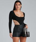 With fun and flirty details, Miss Millionaire Rhinestone Cutout Bodysuit shows off your unique style for a trendy outfit for the summer season!