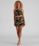 With fun and flirty details, Island Getaway Halter Crop Top shows off your unique style for a trendy outfit for the summer season!
