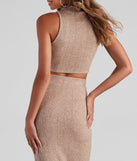 With fun and flirty details, Cozy Day Cable Knit Crop Top shows off your unique style for a trendy outfit for the summer season!