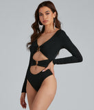 With fun and flirty details, The One Double O-Ring Bodysuit shows off your unique style for a trendy outfit for the summer season!