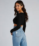 With fun and flirty details, So Effortless Long Sleeve Crop Top shows off your unique style for a trendy outfit for the summer season!