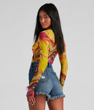 With fun and flirty details, Bring The Trendy Vibes Mesh Bodysuit shows off your unique style for a trendy outfit for the summer season!