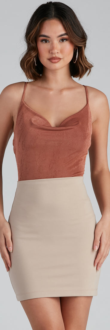 With fun and flirty details, Simple And Sultry Slinky Knit Bodysuit shows off your unique style for a trendy outfit for the summer season!