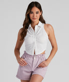 With fun and flirty details, Prepped For Style Pointelle Knit Top shows off your unique style for a trendy outfit for the summer season!