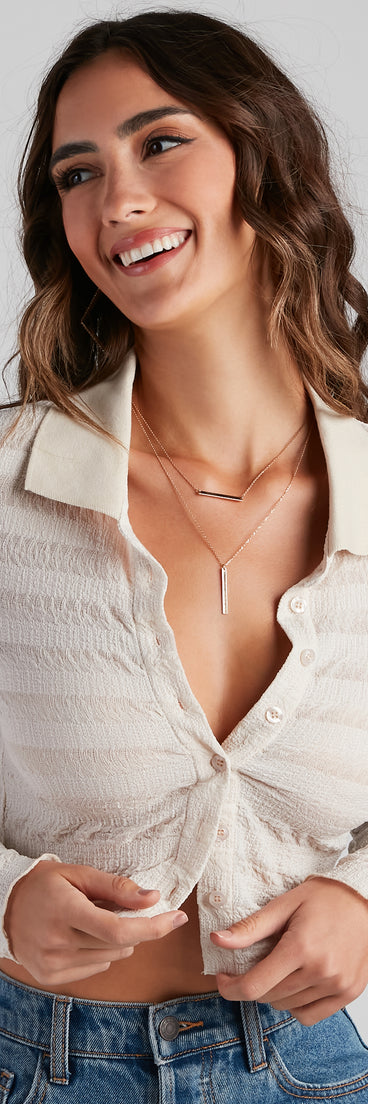 With fun and flirty details, Trendy Knits Pointelle Crop Top shows off your unique style for a trendy outfit for the summer season!