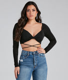 With fun and flirty details, Your Moment Slinky Wrap Crop Top shows off your unique style for a trendy outfit for the summer season!