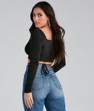 With fun and flirty details, Your Moment Slinky Wrap Crop Top shows off your unique style for a trendy outfit for the summer season!