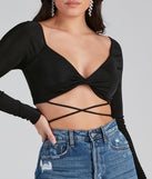 With fun and flirty details, Your Moment Slinky Wrap Crop Top shows off your unique style for a trendy outfit for the summer season!