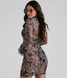 Groovy Babe Paisley Mesh Tunic Top is a trendy pick to create 2023 festival outfits, festival dresses, outfits for concerts or raves, and complete your best party outfits!
