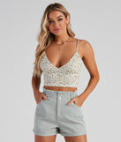 With fun and flirty details, Fresh As A Daisy Crop Top shows off your unique style for a trendy outfit for the summer season!