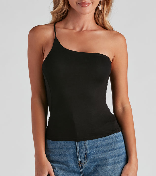 トップス S symbol oneshoulder tops Custom-Logo-Blank-Sexy-One-