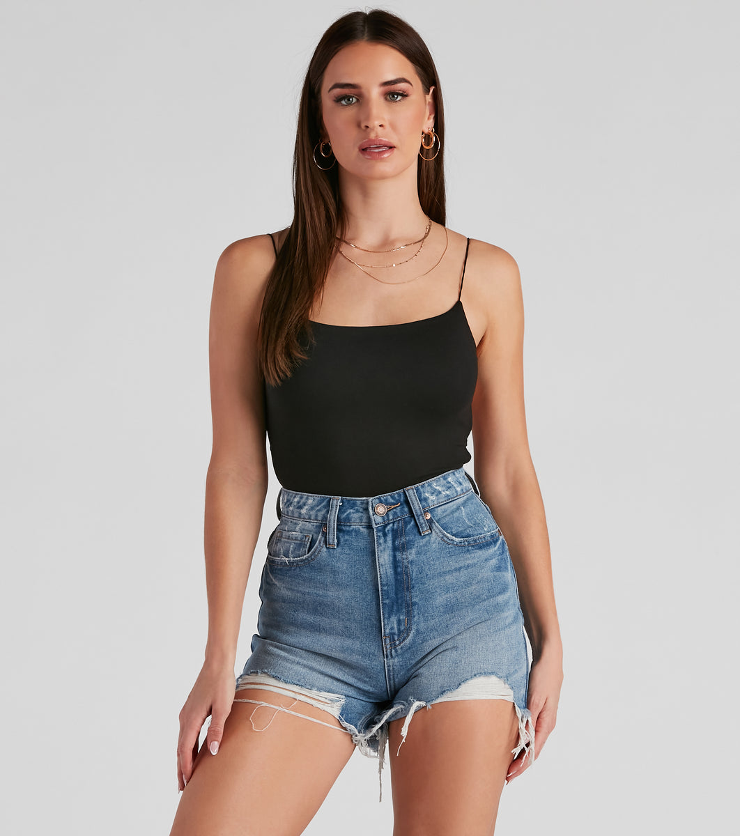 Windsor Square Neck Tank Bodysuit