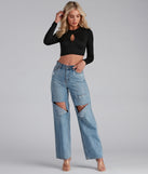 With fun and flirty details, Key To Style Crop Top shows off your unique style for a trendy outfit for the summer season!
