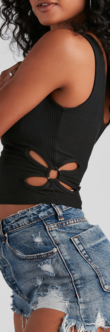With fun and flirty details, Stylish To Pieces Cutout Tank Top shows off your unique style for a trendy outfit for the summer season!