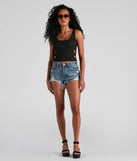 Stylish To Pieces Cutout Tank Top is a trendy pick to create 2023 festival outfits, festival dresses, outfits for concerts or raves, and complete your best party outfits!