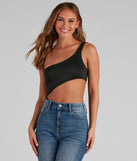 Simply Bold Cutout Bodysuit is a trendy pick to create 2023 festival outfits, festival dresses, outfits for concerts or raves, and complete your best party outfits!