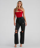 With fun and flirty details, Weekend Vibes One Shoulder Top shows off your unique style for a trendy outfit for the summer season!