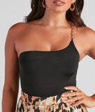 With fun and flirty details, Major Chain Strap Open Back Bodysuit shows off your unique style for a trendy outfit for the summer season!