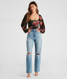 With fun and flirty details, Budding Romance Floral Mesh Bodysuit shows off your unique style for a trendy outfit for the summer season!