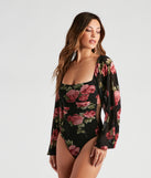With fun and flirty details, Budding Romance Floral Mesh Bodysuit shows off your unique style for a trendy outfit for the summer season!