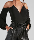 With fun and flirty details, Watch Me Cold Shoulder Bodysuit shows off your unique style for a trendy outfit for the summer season!
