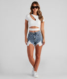With fun and flirty details, Slash Of Style Cutout Crop Top shows off your unique style for a trendy outfit for the summer season!