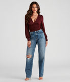 With fun and flirty details, Sultry Classic Plunge V-Neck Top shows off your unique style for a trendy outfit for the summer season!