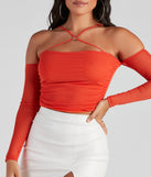 With fun and flirty details, Hot And Cold Shoulder Strappy Top shows off your unique style for a trendy outfit for the summer season!