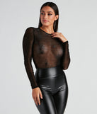 Spider Babe Mesh Graphic Bodysuit for a sexy Halloween costume party outfit