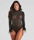 With fun and flirty details, Bold Chic Pearl Mesh Bodysuit shows off your unique style for a trendy outfit for the summer season!