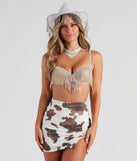 Glam Cowgirl Bralette is a trendy pick to create 2023 festival outfits, festival dresses, outfits for concerts or raves, and complete your best party outfits!