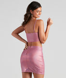 With fun and flirty details, Fantasy Fairy Holographic Crop Top shows off your unique style for a trendy outfit for the summer season!