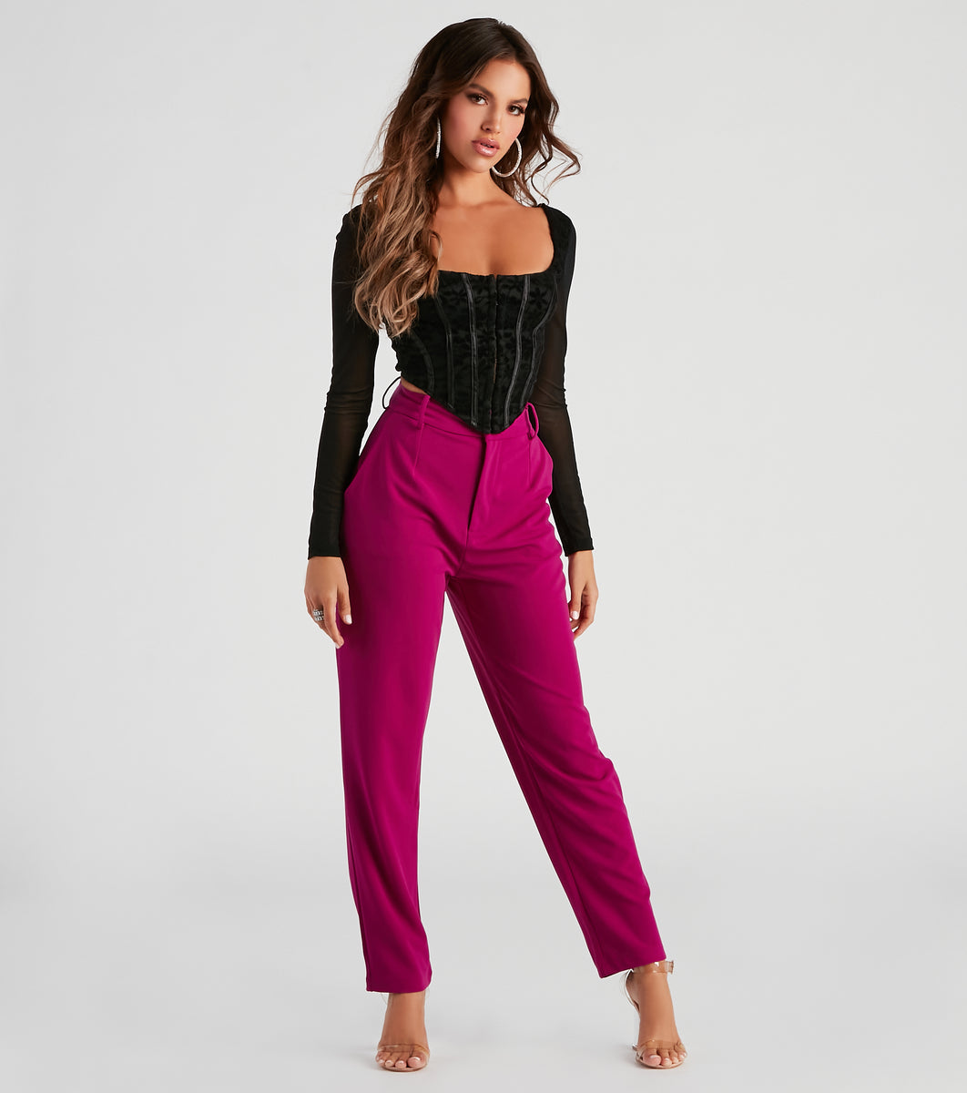 Chic Majesty Floral Lace Bustier & Windsor