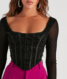 With fun and flirty details, Chic Majesty Floral Lace Bustier shows off your unique style for a trendy outfit for the summer season!