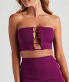 With fun and flirty details, Teach Me Tonight Crepe Crop Top shows off your unique style for a trendy outfit for the summer season!