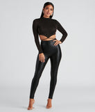 With fun and flirty details, Night Life Metallic Knit Crop Top shows off your unique style for a trendy outfit for the summer season!