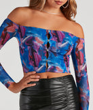 With fun and flirty details, Artistic Soul Mesh Cutout Crop Top shows off your unique style for a trendy outfit for the summer season!