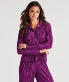 The trendy Dinner Date Satin Button Down Top is the perfect pick to create a holiday outfit, new years attire, cocktail outfit, or party look for any seasonal event!