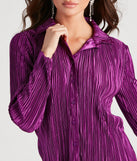 With fun and flirty details, Dinner Date Satin Button Down Top shows off your unique style for a trendy outfit for the summer season!