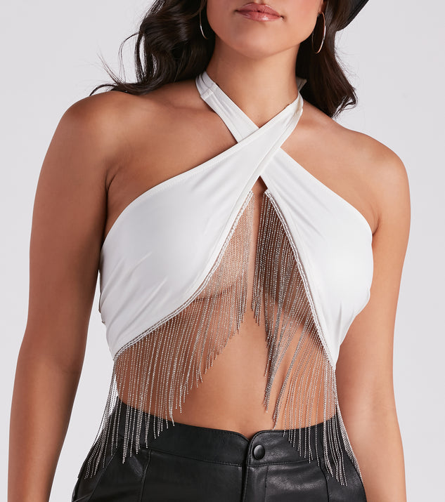 Not That Innocent Halter Wrap Top